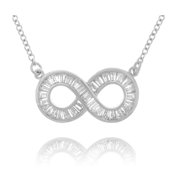 Dije de Infinito en Plata .925 con Incrustaciones