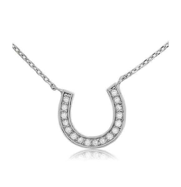 Sterling Silver .925 Horseshoe PendantDije de Herradura en Plata de Ley .925