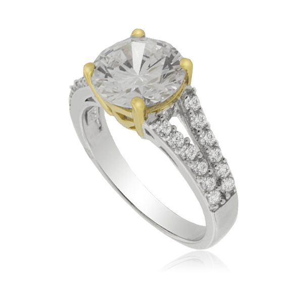 Anillo de Compromiso en Plata .925