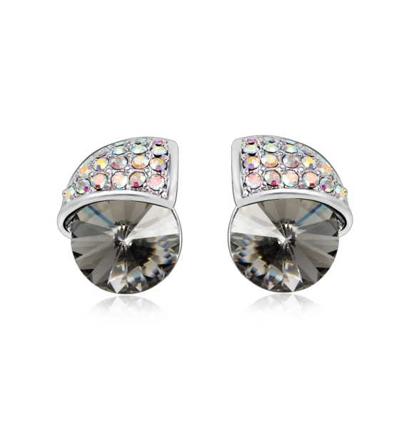 Aretes de Cristal Swarovski Negros