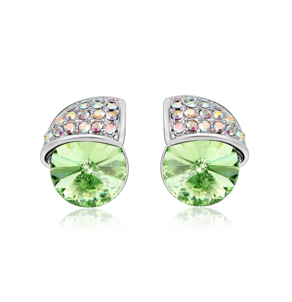 Aretes de Cristal Swarovski Verde