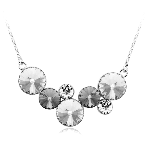 Collar de Cristales Swarovski Color Blanco