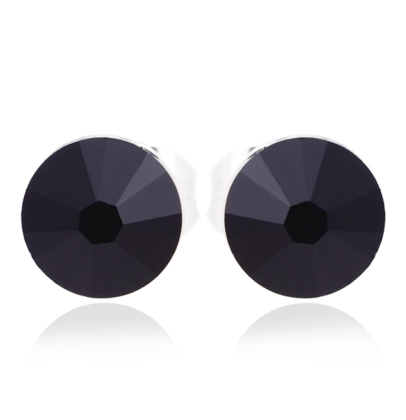 Divinos Aretes de Cristal Swarovski con Rodio Negros