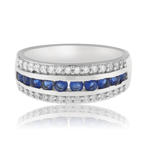 Anillo de Tanzanita en Plata Fina .925