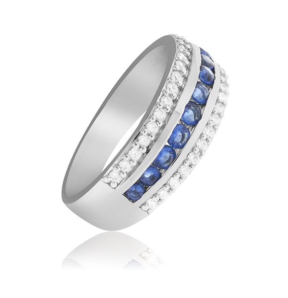 Anillo de Tanzanita en Plata Fina .925