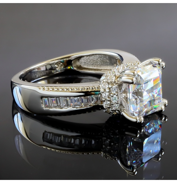 Anillo de Compromiso en Plata .925 con Zirconia