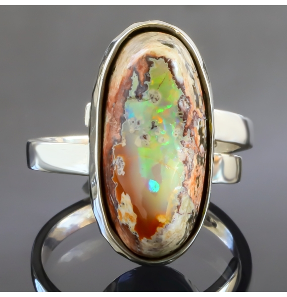Anillo de Opalo Mexicano Autentico