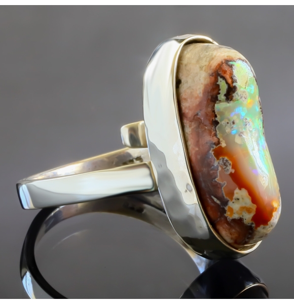 Anillo de Opalo Mexicano Autentico