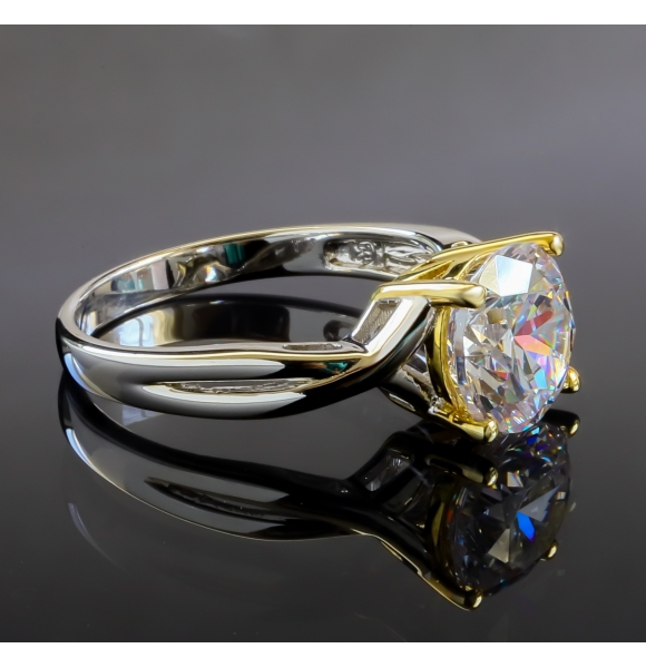 Anillo Solitario de Plata Fina .925