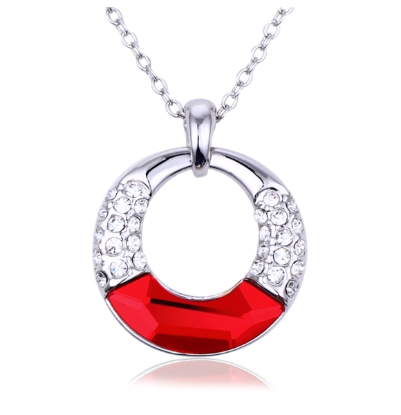 Hermoso Collar de Swarovski Rojo