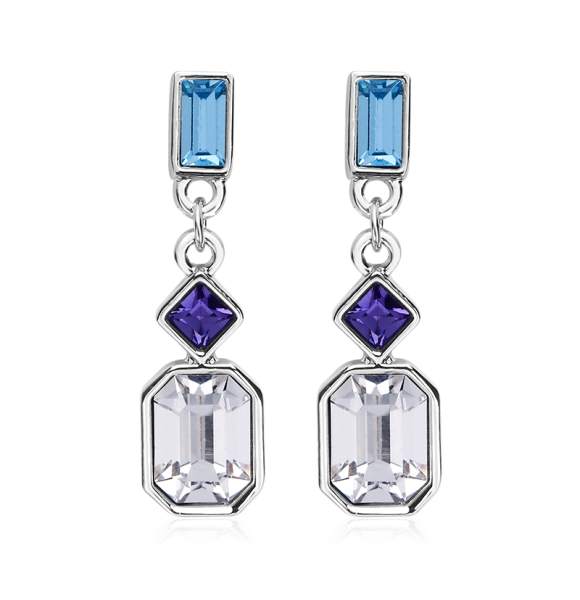 Aretes de Cristal Swarovski Blanco