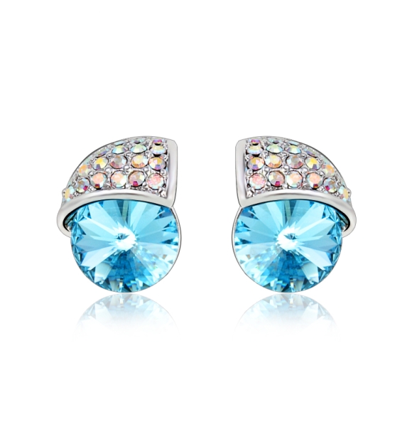 Aretes de Cristal Swarovski Verde