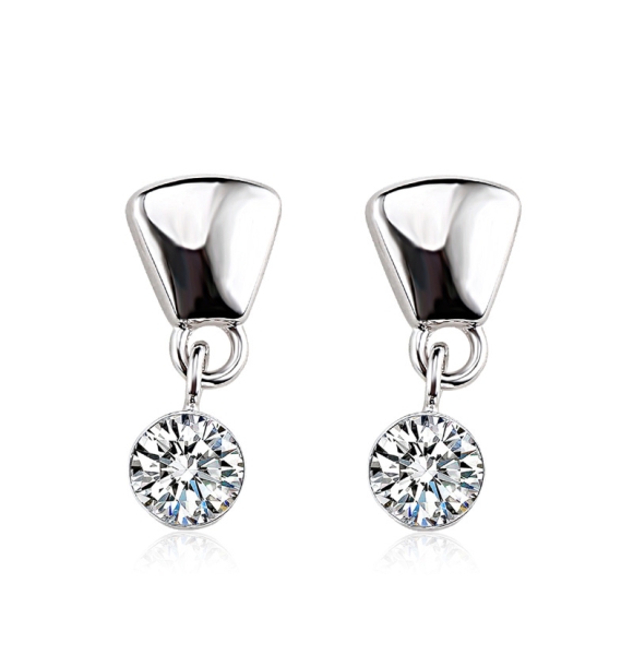 Aretes de Cristal Swarovski Blancas