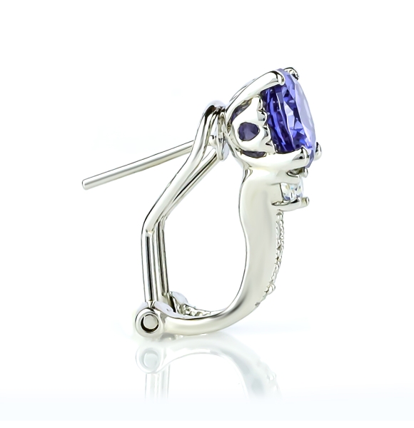 Aretes de Tanzanita con Plata