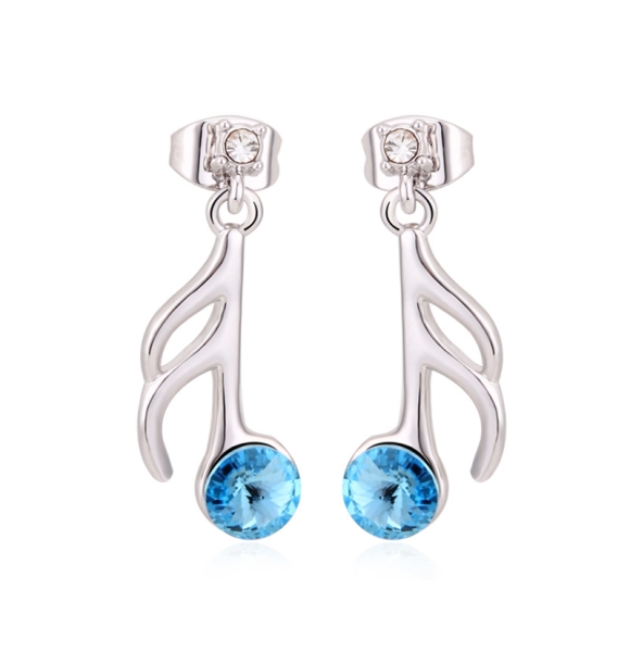 Aretes de Rodio con Swarovski