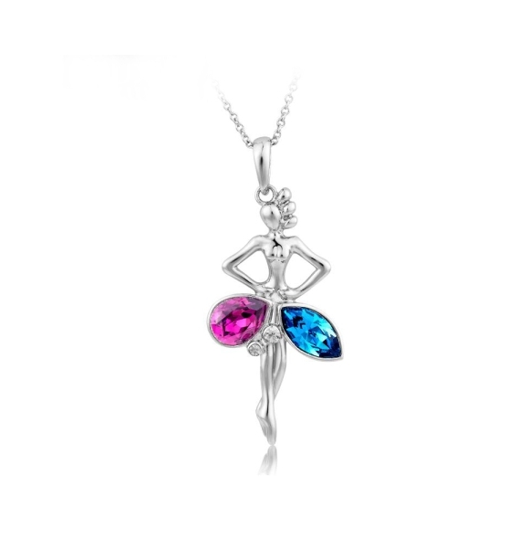 Lindo Collar de Bailarina con Cristales Cristal Austriaco