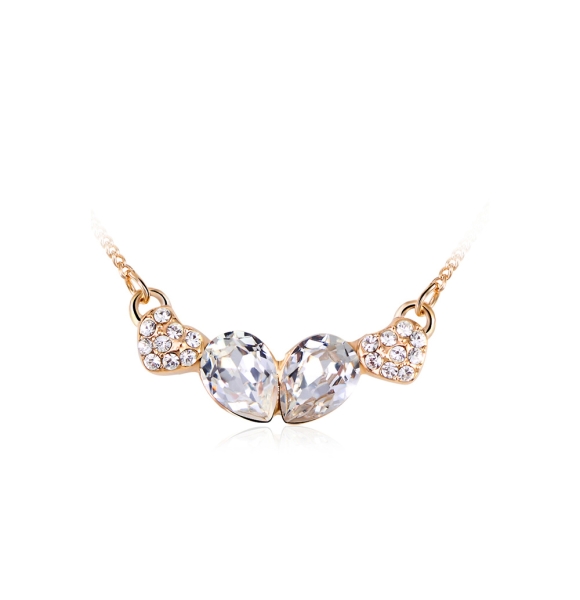 Collar con Cristal Swarovski y Baño de Oro