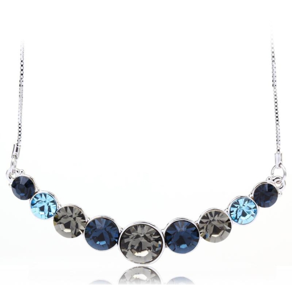 Collar de Cristal Swarovski Color Azul