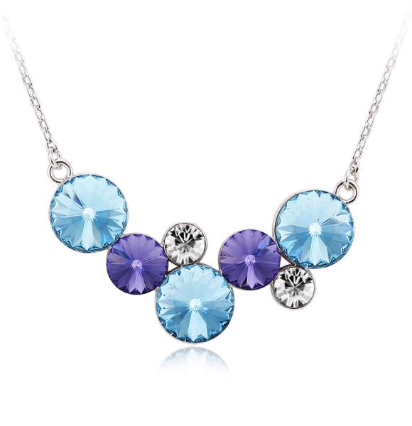 Lindo Collar de Círculos de Swarovski