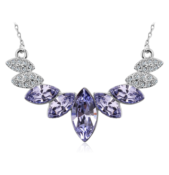 Collar Lavanda de Cristales Swarovski