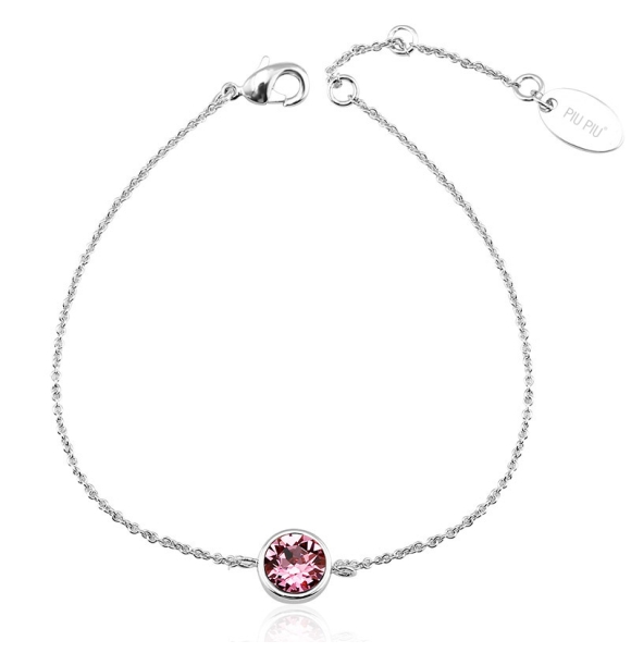 Pulsera Swarovski con Cristal color Rosa