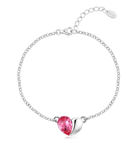 Linda Pulsera con Corazón Swarovski
