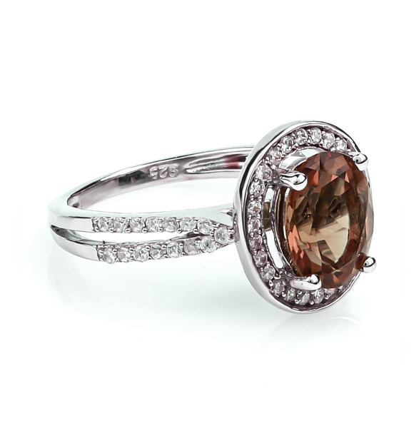 Anillo de Plata de Ley .925 con Zultanita Bicolor