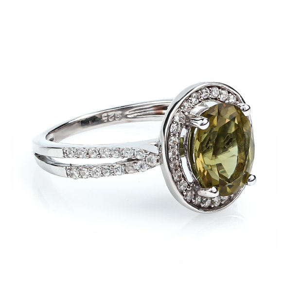 Anillo de Plata de Ley .925 con Zultanita Bicolor