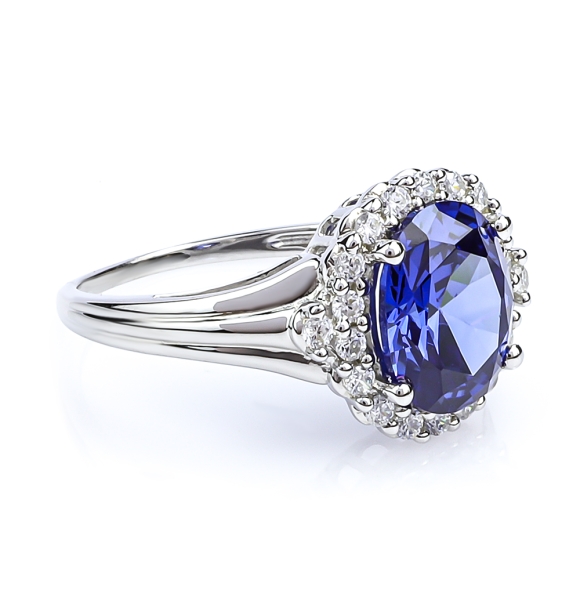 Anillo de Plata Con Tanzanita