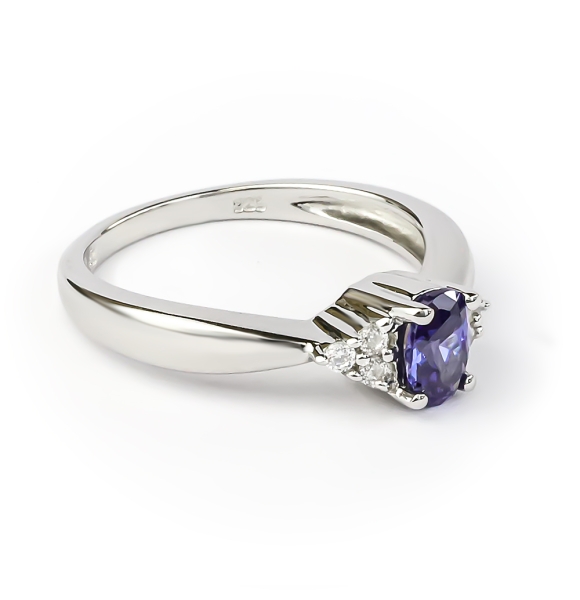 Anillo de Tanzanita Con Plata 925