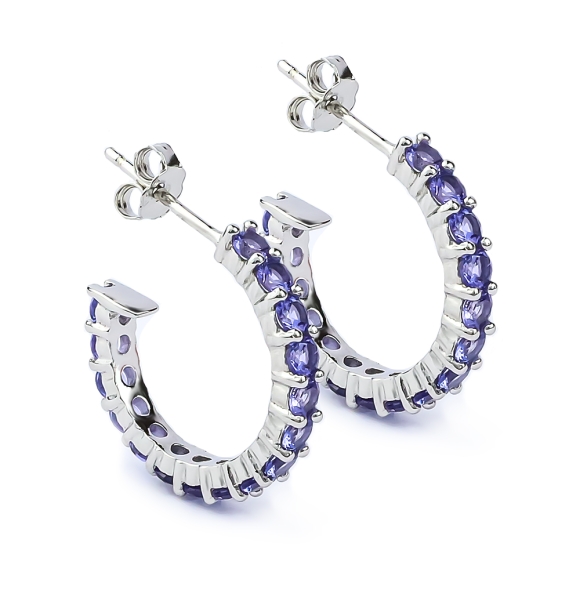 Aretes de Tanzanita Churumbela