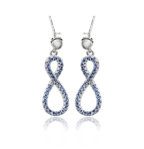 Pendientes de Infinito Plata de Ley