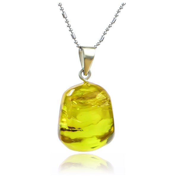 Dije de Ambar Genuina 25 mm x 17 mm