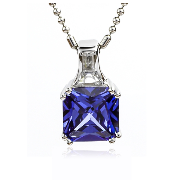 Colagante de Tanzanita Con Plata