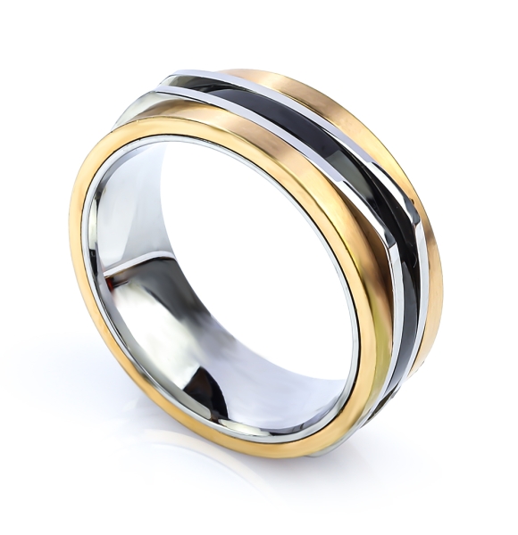 Anillo Havana para Caballero en Acero Inoxidable