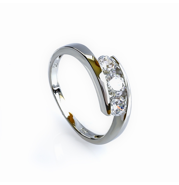 Churumbela Plata de Ley con Zirconia