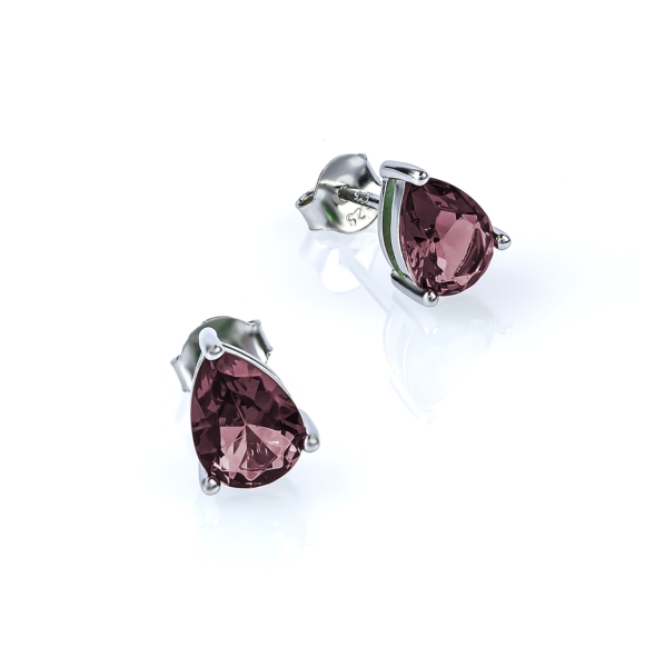 Aretes de Zultanita en Plata de Ley