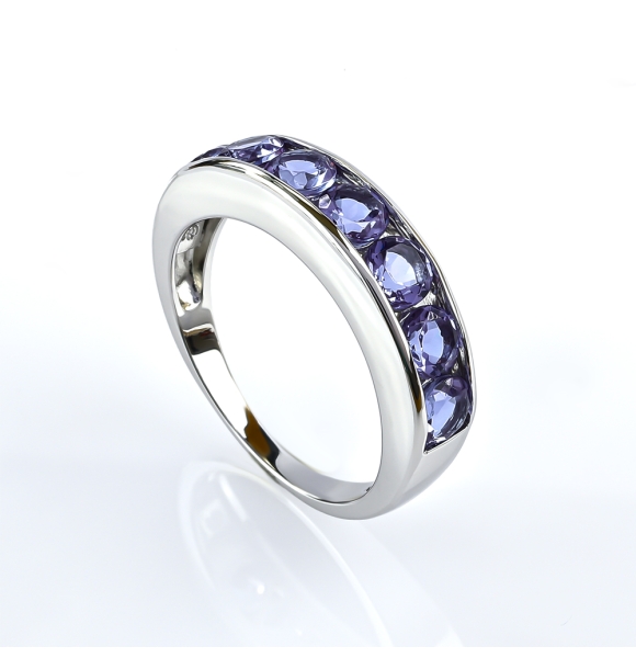 Churumbela Anillo de Plata de Ley con Alejandrita