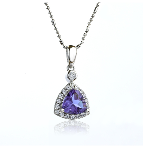 Dije de Plata Con Alejandrita Cambia de Color