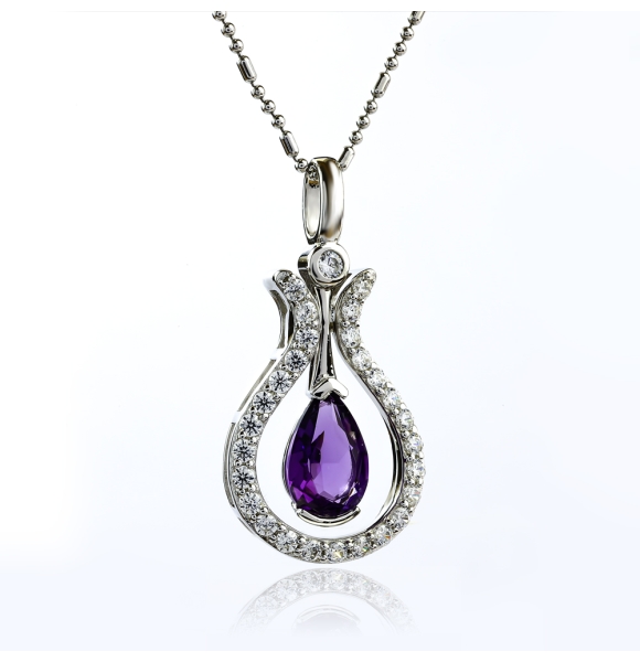 Dije de Plata con Amatista