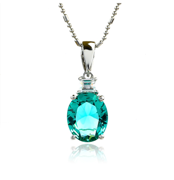 Dije con Paraiba en Plata de Ley .925