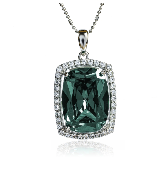 Dije Grande de Alejandrita de Plata .925