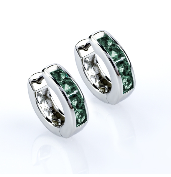 Aretes de Alejandrita con Plata