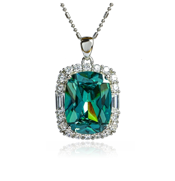 Dije de Alejandrita Corte Trillion Blue to Green 11 mm x 16 mm