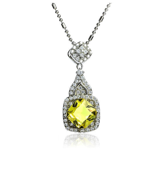 Cambio de color Alejandrita Juego de plata Amarillo Verde