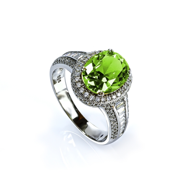 Elegant Anillo de Alejandrita Amarilla