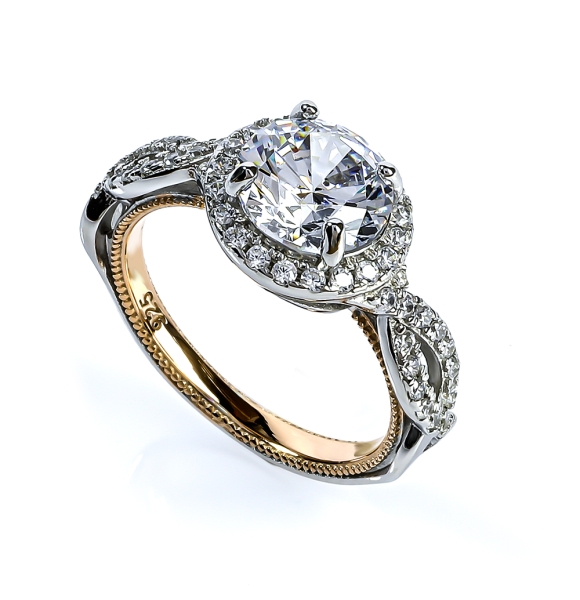 9 mm Anillo de Plata .925 Compromiso