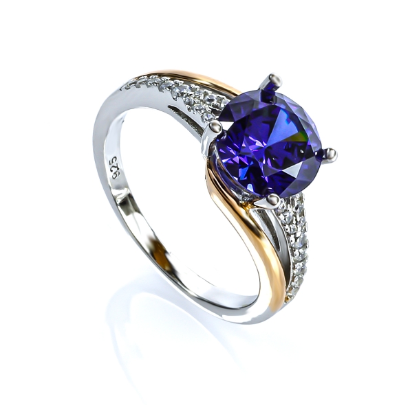 Anillo de Tanzanita 8 mm