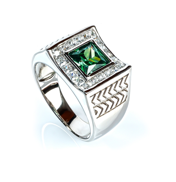 Grande Anillo De Alejandrita Para Hombre