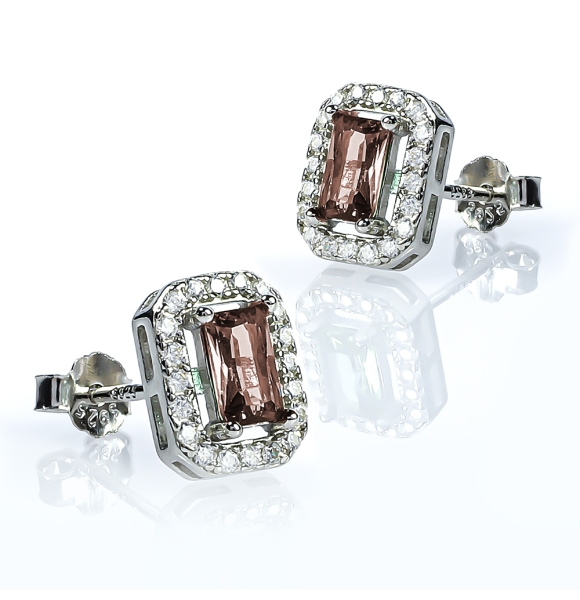 Zultanita Aretes de Plata 10 mm x 8 mm